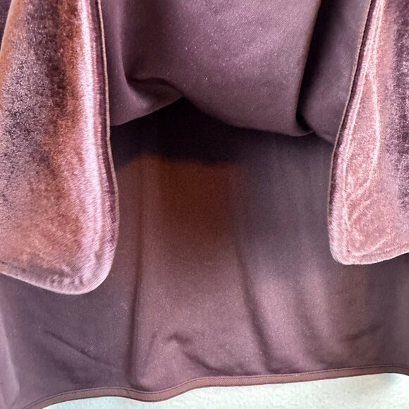 Ralph Lauren Purple Velvet Top Size S Goth Vampira Office Boho Resortwear - Picture 8 of 11